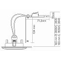 nobil� Afstandhouder D 3830 / C 3830 / C 1830, wit