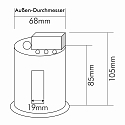nobil� Inbouwdoos D 3830 / C 3830 / C 1830, wit