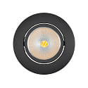 Downlight 5068 ECO FLAT SCCT 38� DIM C rond, draaibaar, CCT Switch IP40, zwart mat dimbaar