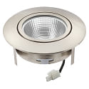 nobil� Downlight 5068 ECO FLAT SCCT 38� DIM C rond, draaibaar, CCT Switch IP40, nikkel geborsteld dimbaar