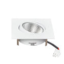 downlight 5068Q ECO FLAT SCCT 38� DIM C square, swivelling, CCT Switch IP40