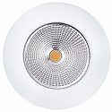 Recessed LED spot 5068 ECO FLAT, IP44, round, 350mA, 8W 3000K 700lm 24�, CRi>90, dimmable, matt white