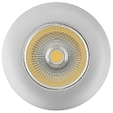 Recessed LED spot 5068 ECO FLAT, IP44, round, 350mA, 8W 4000K 750lm 24�, CRi>90, dimmable, matt chrome