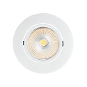recessed luminaire 5068 ECO FLAT BIO dimmable IP40, clear, white matt dimmable 8W 530lm 5000K CRI 97