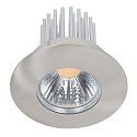 Recessed LED spot DOWNLIGHT A 5068 S IP44, COB, � 8cm, 12W 4000K 1100lm 38�, CRi>90, brushed nickel