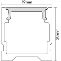 nobil� U-profiel 4TP, aluminium