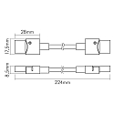 nobil� Accessories for Flexible LED SMD 5050/5630 - IP67 connector, flexible, set of 5