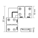 nobil� Hoekverbinder LED SMD 3528 set van 5
