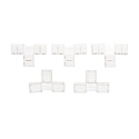 T-connector LED SMD 3528 2-polig, set van 5