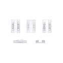 Verbinder set van 5, transparant