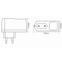 nobil� LED Plug-in power supply with 350mA constant voltage EL-4St-350, black