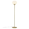 Nordlux Floor lamp ALTON, E27, IP20, brass, glass opal white