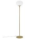 Nordlux Floor lamp ALTON, E27, IP20, brass, glass opal white