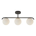 Ceiling luminaire GRANT, 3 flames, E14, IP20, black