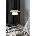 Nordlux Table lamp VERONA, E27, IP20, black, glass opal white