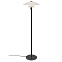 Nordlux Floor lamp VERONA, E27, IP20, black, glass opal white