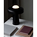 Table lamp TIME, E27, IP20, glass opal white, black