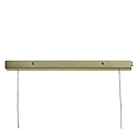 Nordlux Pendant luminaire CONTINA, 3 flames, G9, IP20, glass opal white, brass