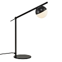 Table lamp CONTINA, G9, IP20, glass opal white, black