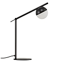 Table lamp CONTINA, G9, IP20, glass opal white, black