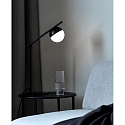 Table lamp CONTINA, G9, IP20, glass opal white, black