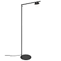 Floor lamp CONTINA, G9, IP20, glass opal white, black
