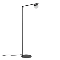 Floor lamp CONTINA, G9, IP20, glass opal white, black