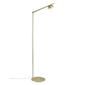 Nordlux Floor lamp CONTINA, G9, IP20, glass opal white, brass