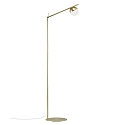 Nordlux Floor lamp CONTINA, G9, IP20, glass opal white, brass