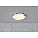 Nordlux Plafondarmatuur OJA 29 IP54 SCENE SELECT rond, CCT Switch, instelbaar IP54, nikkel geborsteld, wit 
