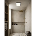 Nordlux Plafondarmatuur OJA SQUARE 29 IP54 SCENE SELECT hoekig, CCT Switch, instelbaar IP54, chroom dimbaar