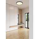 Nordlux Plafondarmatuur OJA SMART 60 Tunable White, Bluetooth aanstuurbaar IP20, zwart mat dimbaar
