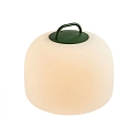 Acculamp KETTLE TO-GO 36 IP65, groen, mat, wit dimbaar
