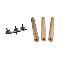 Nordlux Lampvoet voor KETTLE TRIPOD 31, bruin, mat