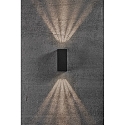 LED Wall luminaire ASBOL KUBI LED Outdoor luminaire, 2x 5W, 3000K, 2x 370lm, IP44, black