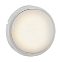 Nordlux LED Outdoor Wall luminaire CUBA ENERGY, round, 11W, 3000K, 700lm, IP54, white, glass opal white