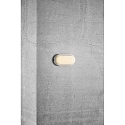 Nordlux LED Outdoor Wall luminiare CUBA ENERGY, oval, 7W, 3000K, 700lm, IP54, white, glass opal white