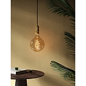Nordlux Lichtbron filament globe SPIRAL DECO E27 8,5W 600lm 2000K CRI 80 dimbaar, goud dimbaar