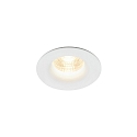 Nordlux Downlight STARKE rond IP20, glanzend, wit dimbaar