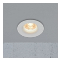 Nordlux Downlight STARKE rond IP20, glanzend, wit dimbaar