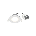 Nordlux Downlight SIEGE IP65, glanzend, wit 