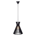 Pendant luminaire GROA 35, E27, black