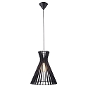 Pendant luminaire GROA 35, E27, black