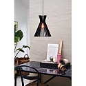 Pendant luminaire GROA 35, E27, black