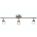 Plafondarmatuur AVENUE LED 3-vlams GU10 IP20, staal geborsteld