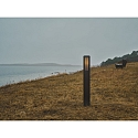 Nordlux bollard lamp ALUDRA 95 E27 IP44, seaside black dimmable