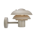 Nordlux outdoor wall luminaire KURNOS 20 E14 IP54, sand coloured 