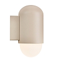 Nordlux outdoor wall luminaire HEKA E27 IP54, sand coloured 