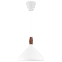 design for the people by Nordlux Pendelarmatuur NORI 27 E27 IP20, glanzend, zwart, wit dimbaar