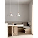 Pendelarmatuur NORI 27 E27 IP20, glanzend, zwart, wit dimbaar